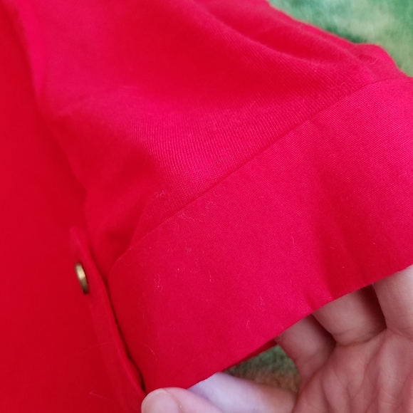 Red Long Sleeve Top Petite Medium - Picture 4 of 11